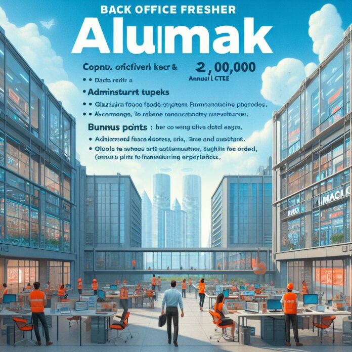 Alumak Recruitment Opportunity with CTC; Apply Now! | Alumak Recruitment Drive | Alumak Hiring for Back Office |