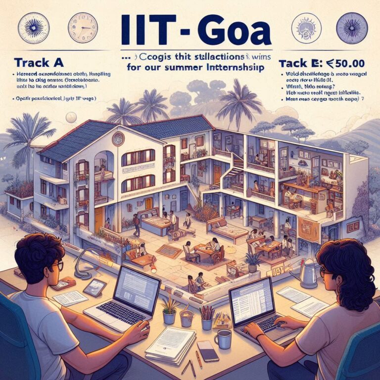 IIT GOA SUMMER INTERNSHIPS 2024 ANY COLLEGE STUDENT CAN APPLY