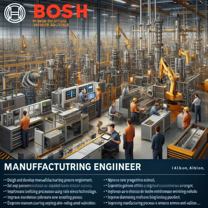 Manufacturing Engineer Intern at Robert Bosch LLC, Albion, IN, USA