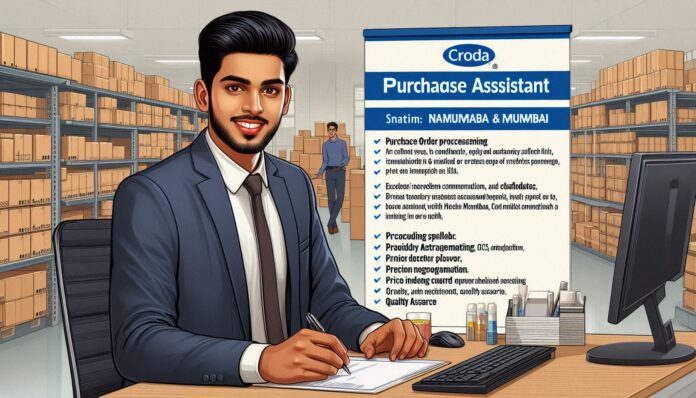 Croda India is offering a Purchase Assistant Internship based in Navi Mumbai and Mumbai, starting immediately for a duration of 6 months with a stipend of ₹20,000 per month. This internship provides an opportunity to gain hands-on experience in purchase order processing, vendor management, inventory control, documentation, data entry, price negotiation, quality assurance, and more. Candidates with excellent communication skills, proficiency in Microsoft Office (especially Excel), familiarity with SAP systems, and a background in mechanical engineering or related fields are encouraged to apply by 3 Jul' 24.