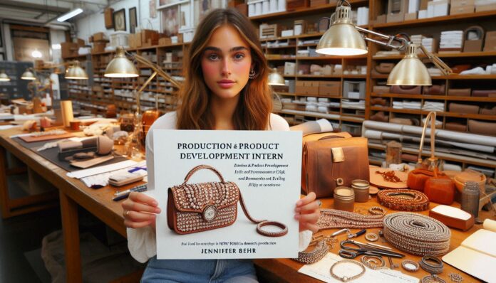 Jennifer Behr Hiring Production & Product Development Intern