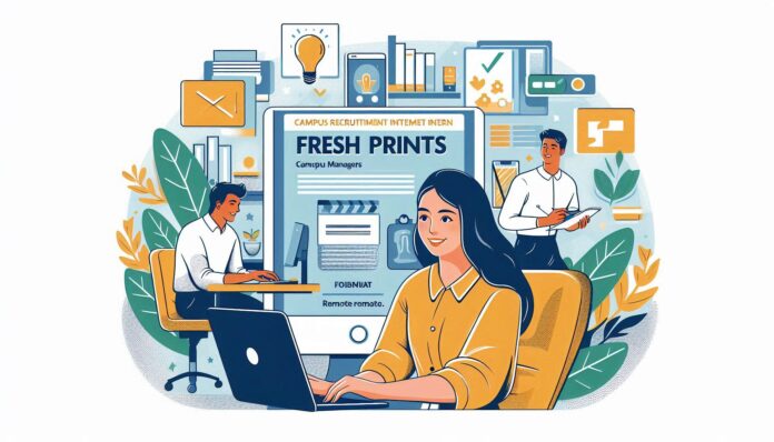 Fresh Prints Hiring Campus Recruitment Intern