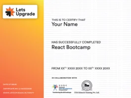 Free Online Live React.js Zero to Hero Course With Certification By LetsUpgrade | Online Program | Free Online Course | Free Certification | Live Lectures