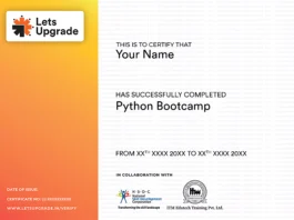 Free Online Live Python Zero to Hero Course With Certification By LetsUpgrade | Online Program | Free Online Course | Free Certification | Live Lectures |