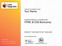 Free Online Live HTML & CSS Zero to Hero Course With Certification By LetsUpgrade | Online Program | Free Online Course | Free Certification | Live Lectures |