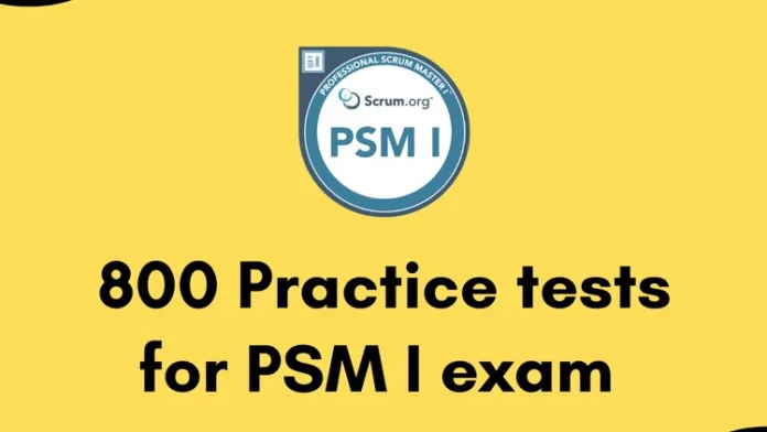 PSM I certification - 800 questions 2024 Free Course Coupon